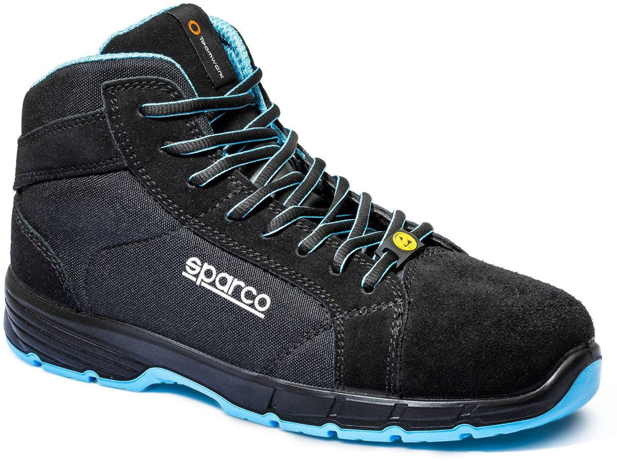 Sparco werkschoenen s3s - horizon fargo - zwart blauw — black — 46
