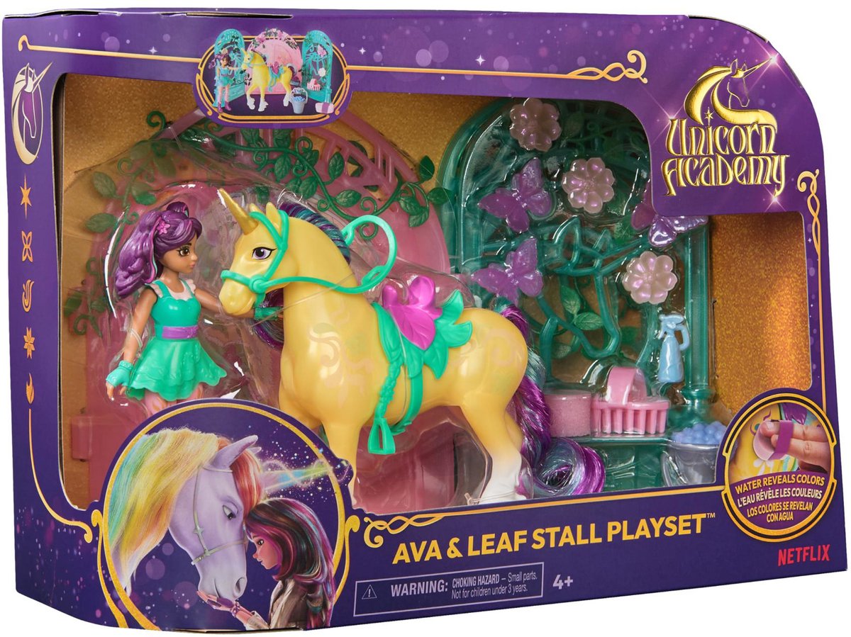 Spinmaster Unicorn Academy Pop Ava Unicorn Leaf Stal Set