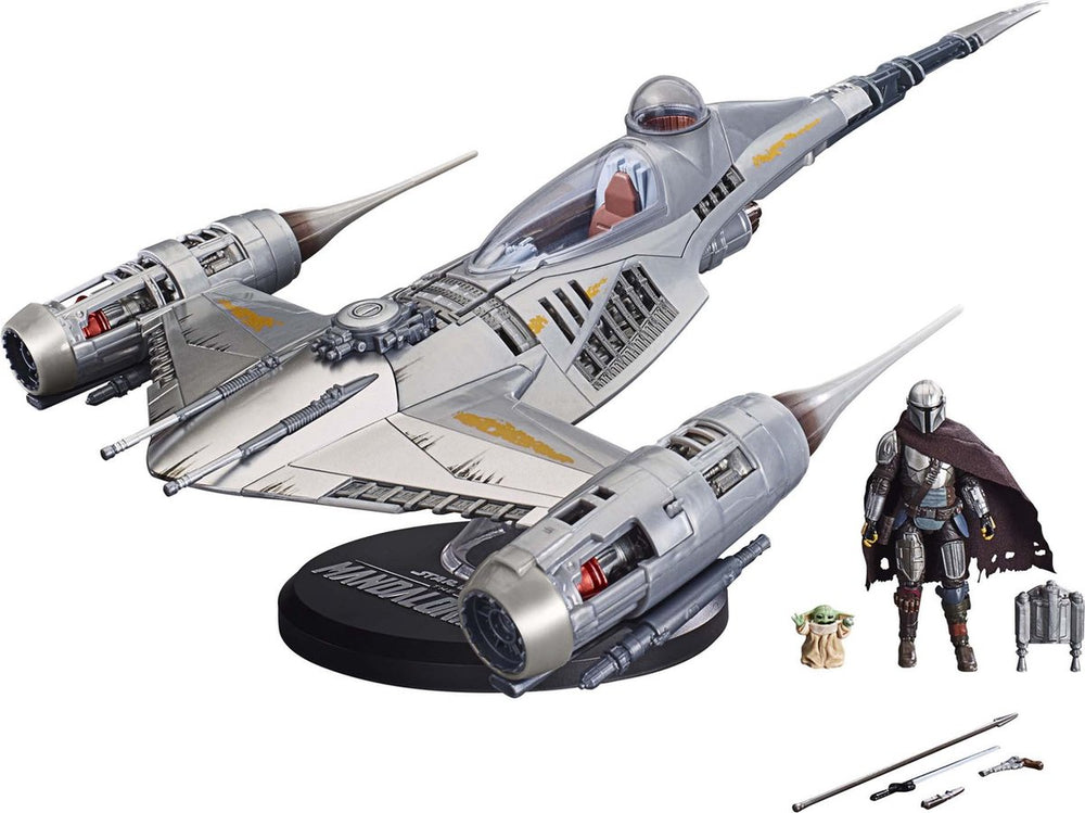 Hasbro the mandalorian n-1 starfighter the mandalorian star wars figuur zilver