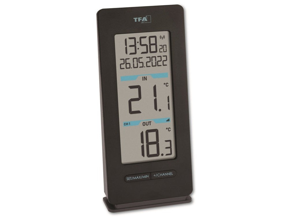 Tfa dostmann buddy draadloze thermometer digitaal zwart