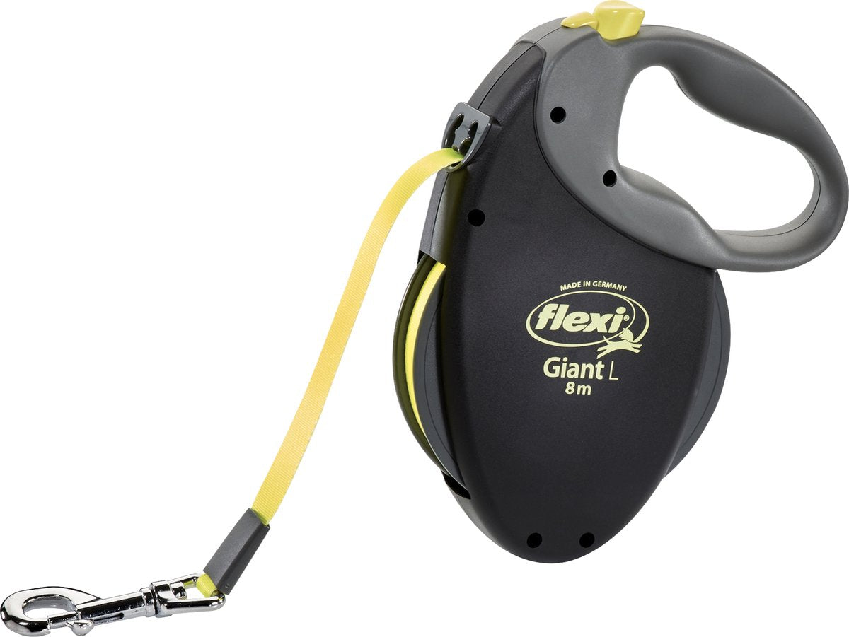 Flexi Rollijn reuzentape neon zwart geel