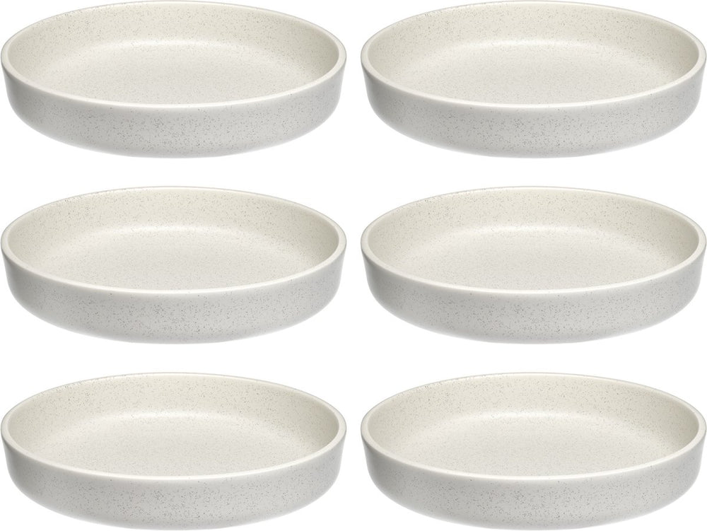 Leonardo roma bord diep 20cm creme - set 6