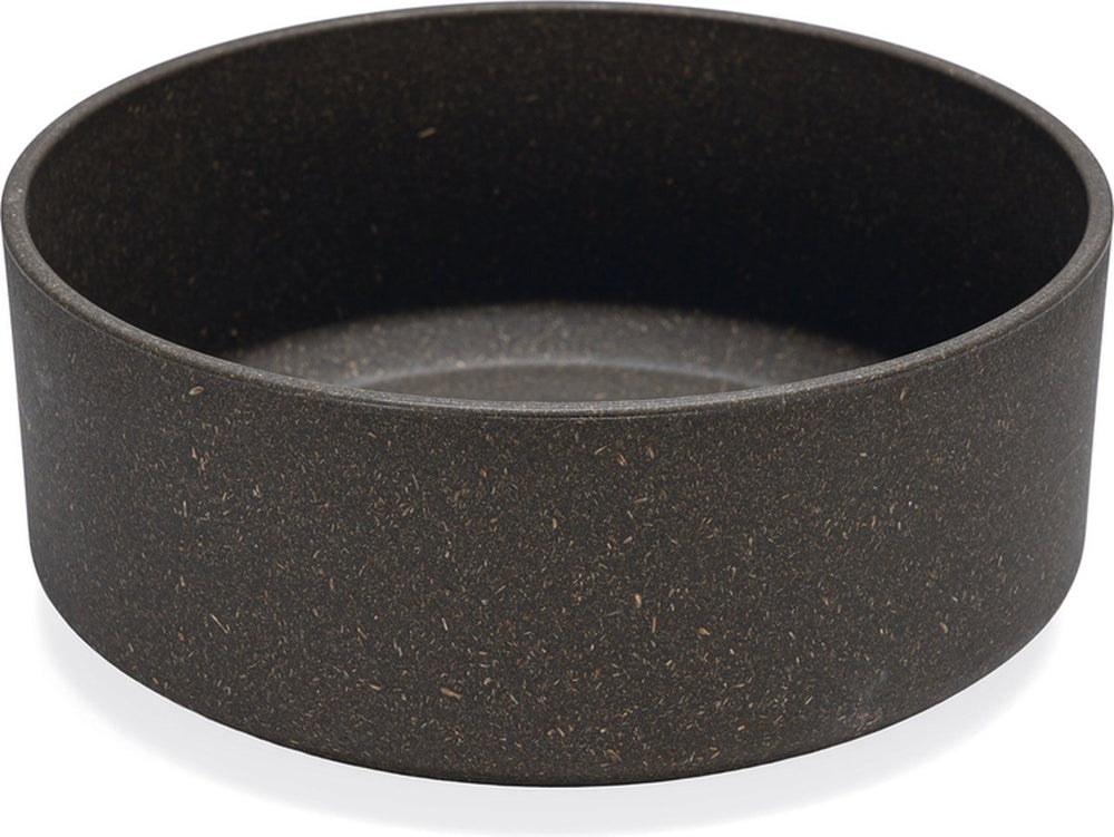 Designed by lotte noor voerbak hond - eetbak drinkbak - vaatwasserbestendig - bamboe - grijs - 21 cm