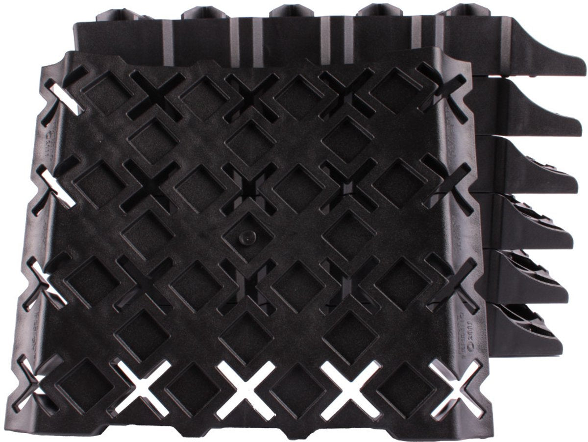 Milenco stacka level - 6 stuks - zwart