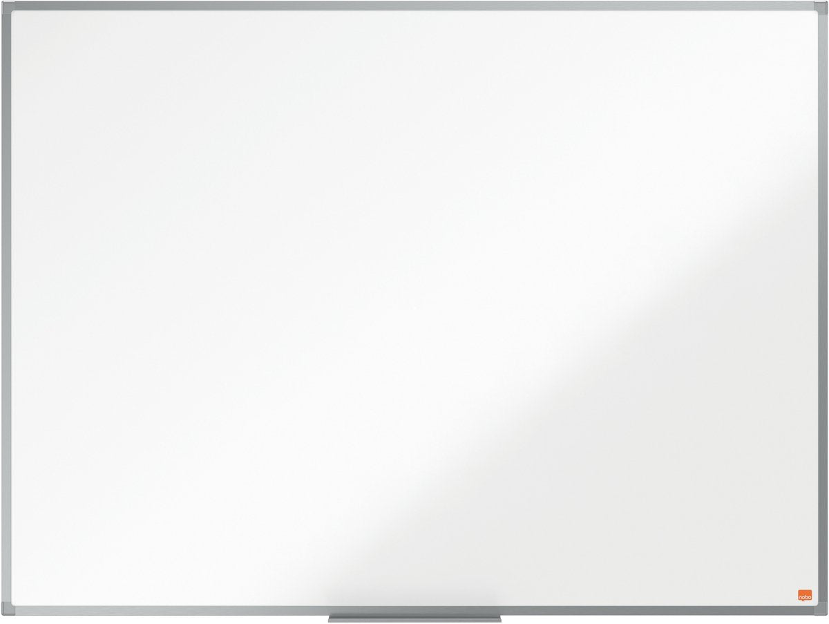Nobo essence magnetisch whiteboard - 120x90cm - met pennengoot - bord van gelakt staal - wit