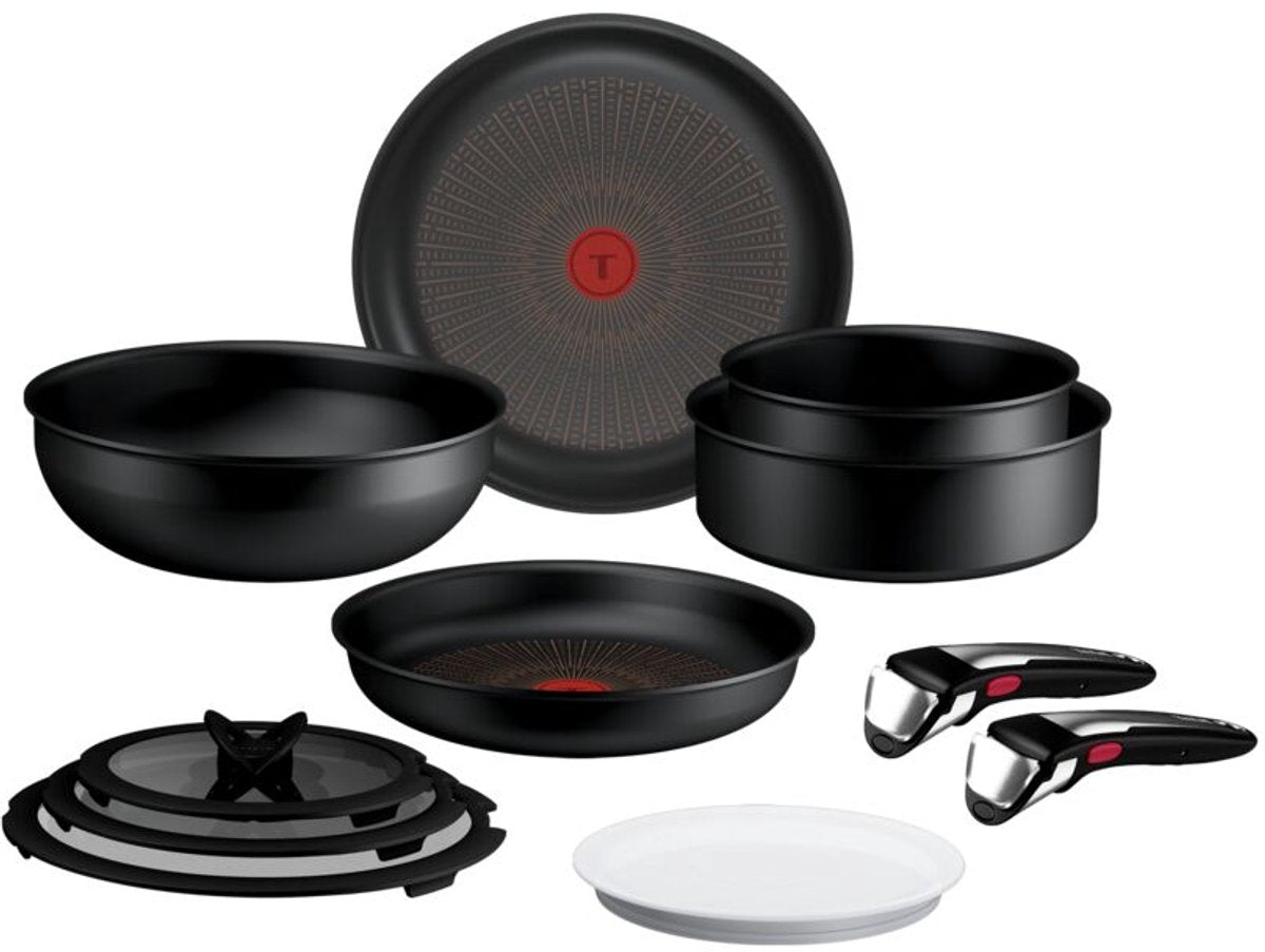 Tefal ingenio experience - pannenset - 11-delig - fusion core - inclusief deksel - handgrepen
