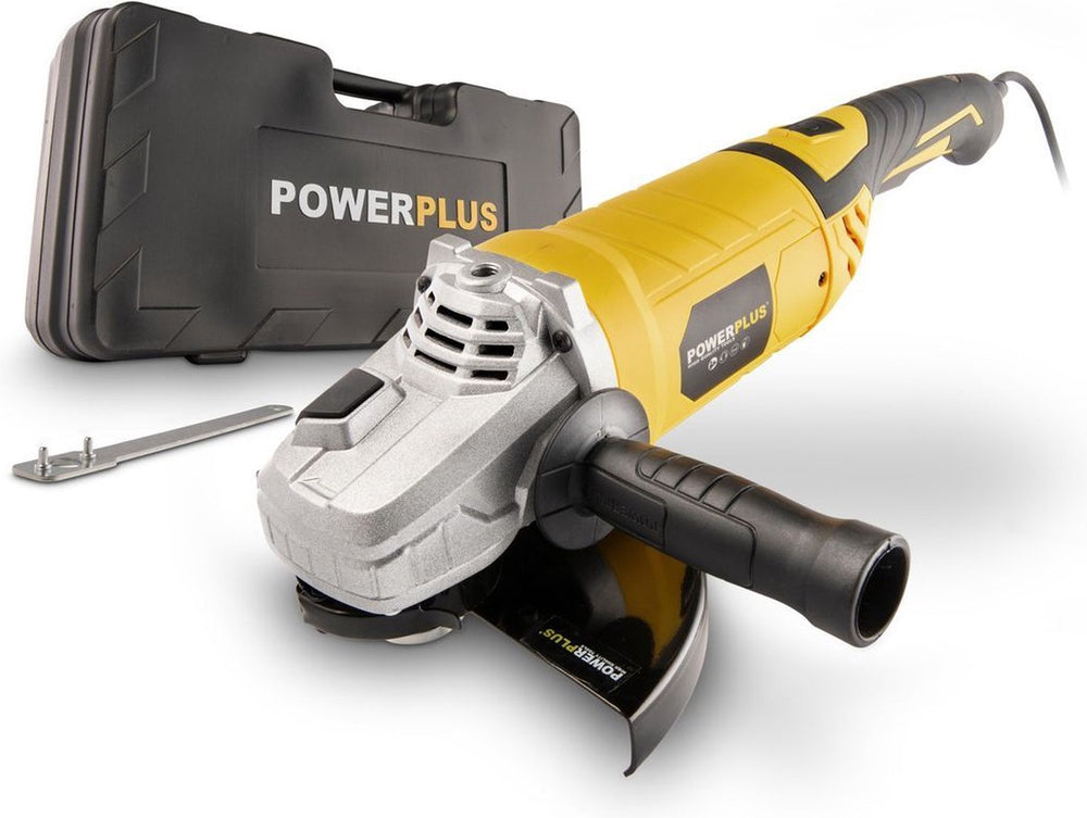 Powerplus elektrische haakse slijper powx0618 - 2500w slijpmachine - slijpschijf 230mm ᴓ, compacte power tool