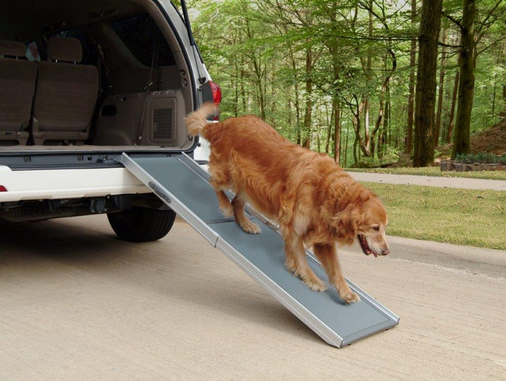 Petsafe uitschuifbare loopplank voor honden - happy ride deluxe telescoping - gemakkelijk en veilig toegang tot auto's meubels - m