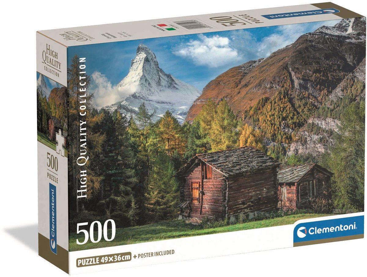 Clementoni legpuzzel charming matterhorn, 500st.