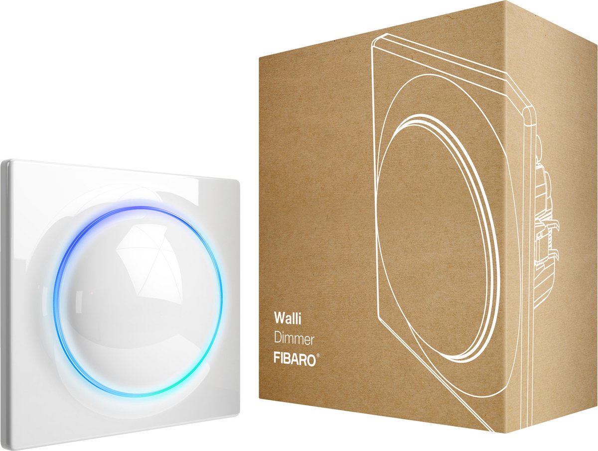Fibaro walli dimmer - wit - slimme inbouw dimmer - geschikt voor led - wit - z-wave plus