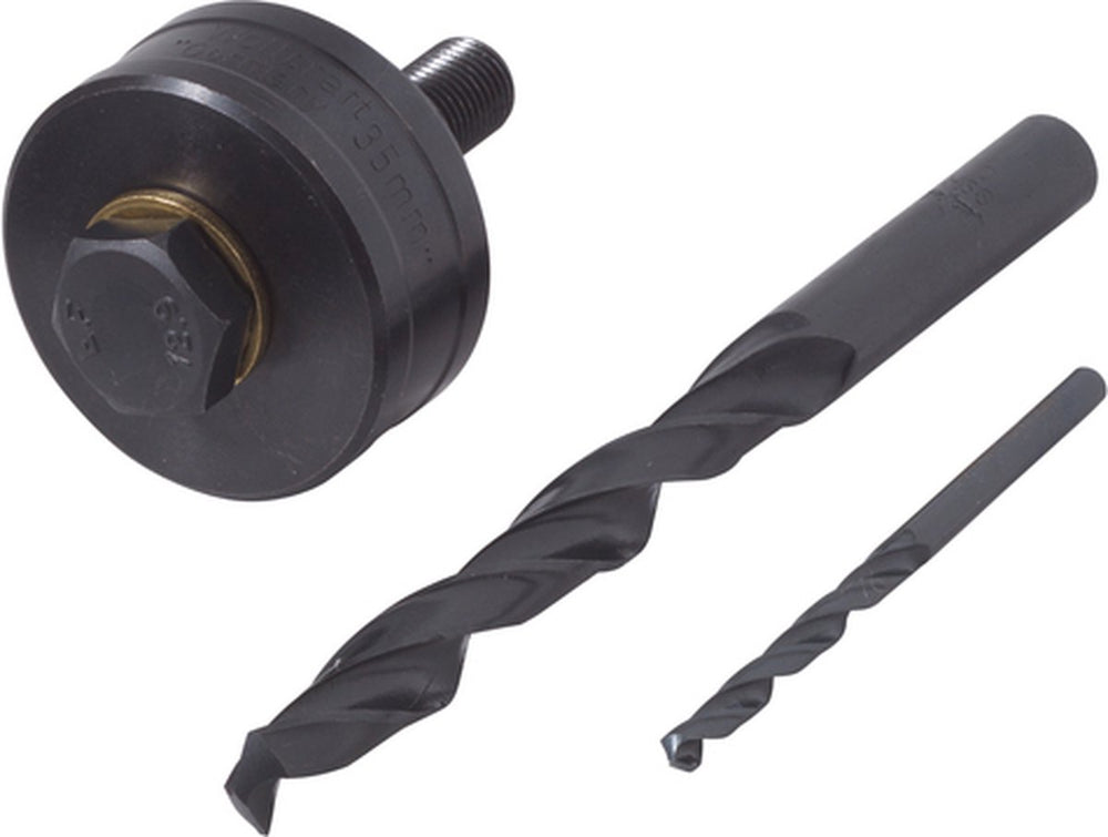 Wolfcraft - gatsnijderset voor kranen - ø 35 mm - keukenkraan spoelbak installeren - 3 delig - 8925000