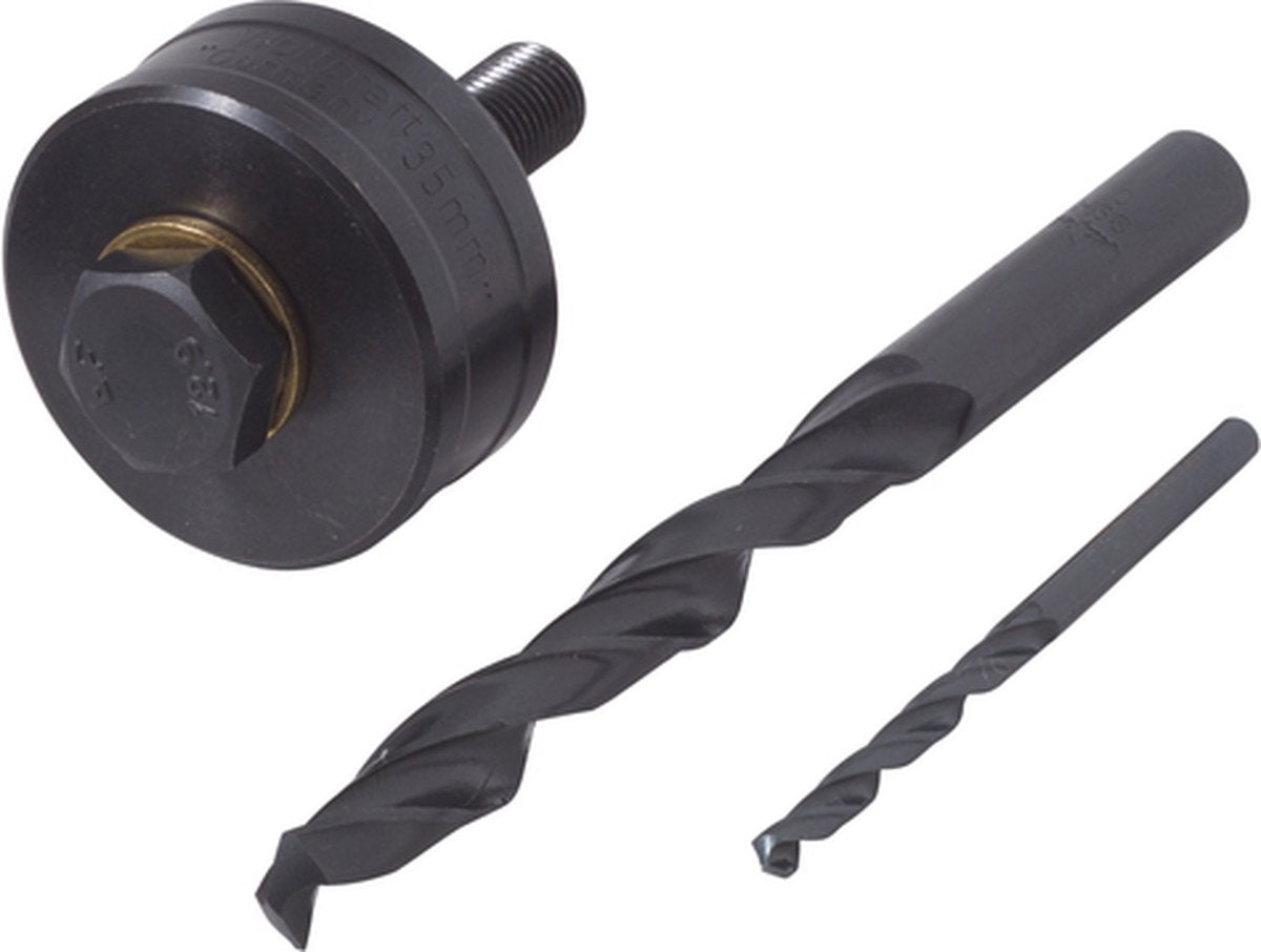 Wolfcraft - gatsnijderset voor kranen - ø 35 mm - keukenkraan spoelbak installeren - 3 delig - 8925000