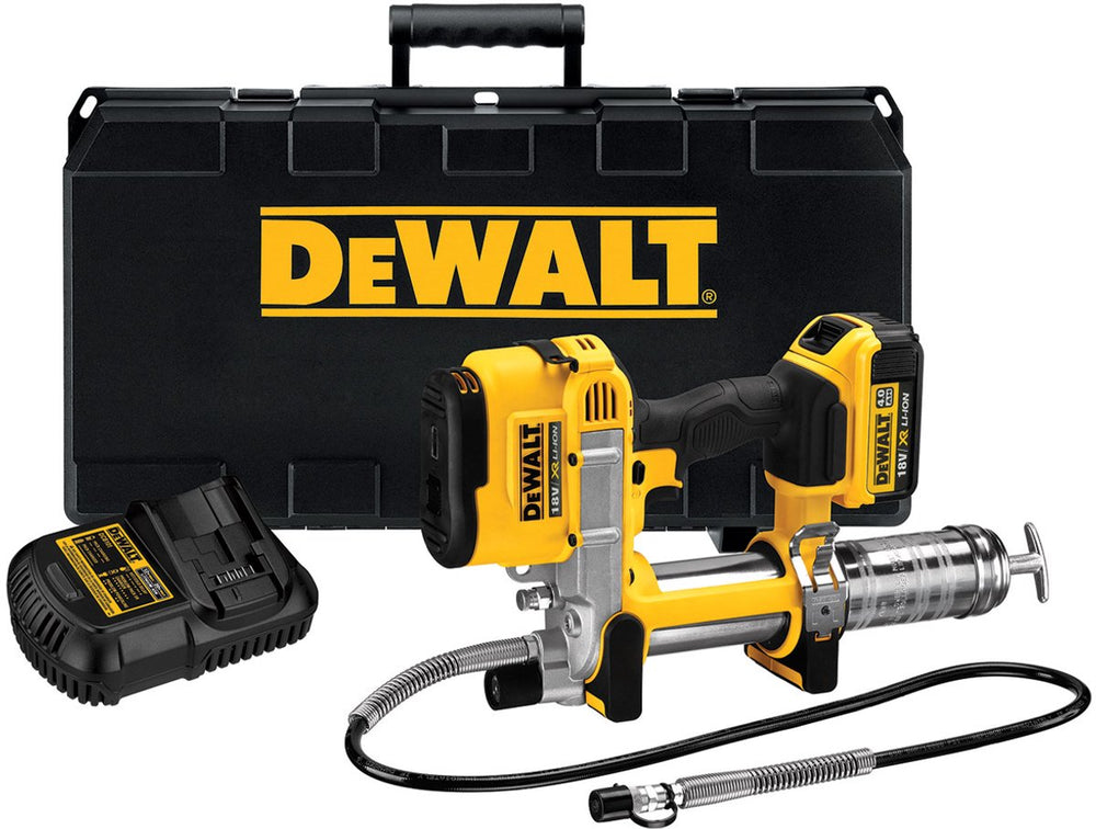 Dewalt dcgg571m1-qw | xr accu vetspuit 18v in koffer (1x 4.0ah accu + lader) - dcgg571m1-qw