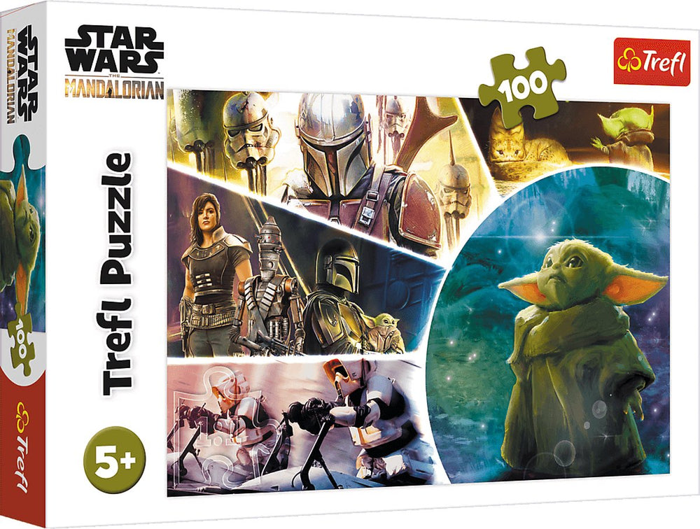 Trefl puzzel - star wars baby yoda 100 stukjes karton.
