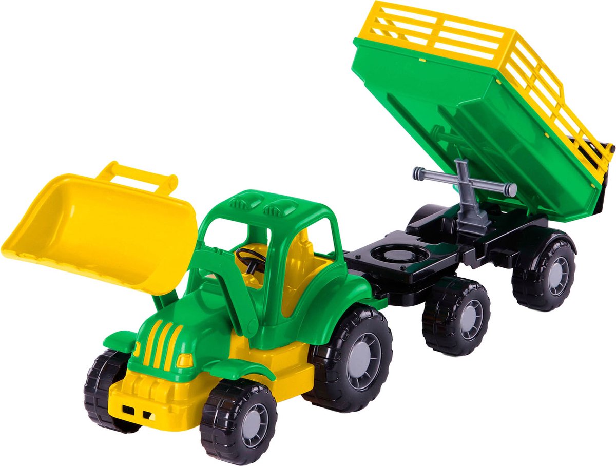Cavallino klassieke tractor met kiep aanhangwagen, 66cm