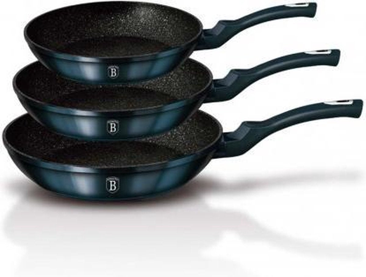 Berlingerhaus berlinger haus bh-6177nf - pannenset - 3 delig - aquamarine edition