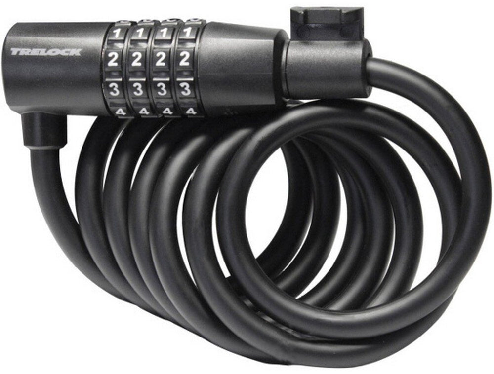 Trelock sk108 spiraalkabelslot code 180 8mm zwart