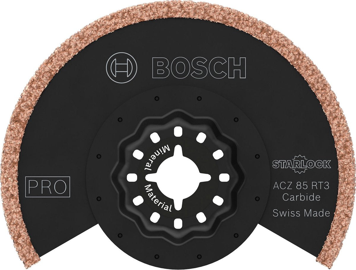 Bosch accessoires bosch pro acz 85 rt3 - multigereedschap zaagblad - segmentvormig - carbide-riff - starlock