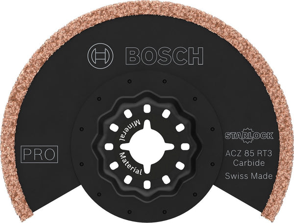 Bosch accessoires bosch pro acz 85 rt3 - multigereedschap zaagblad - segmentvormig - carbide-riff - starlock