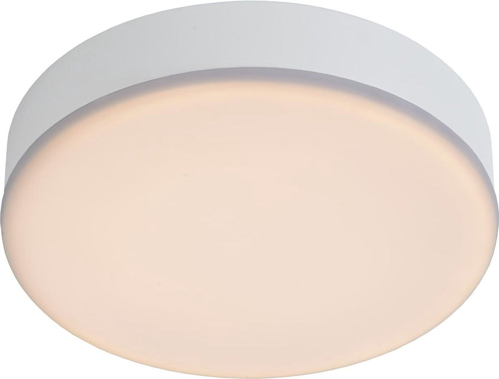 Lucide ceres-led - plafonnière (plafondlamp) badkamer - ø 21,5 cm - led dimbaar - 1x30w 3000k - ip44 - wit