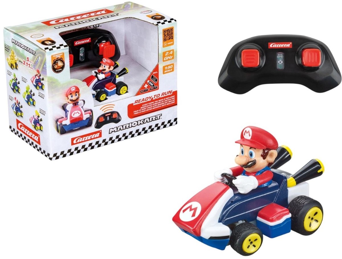 Carrera mini rc 2,4ghz mario kart - 1:50