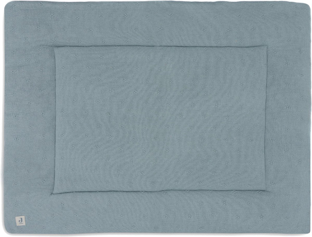 Jollein - boxkleed 75x95cm - speelkleed baby - cosy knit sea green