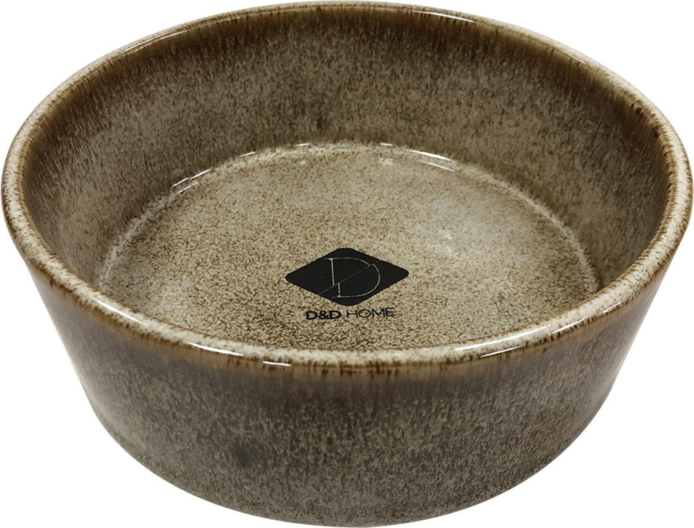 D d home d d voerbak jasper zand - hondenvoerbak - ø13.8 cm