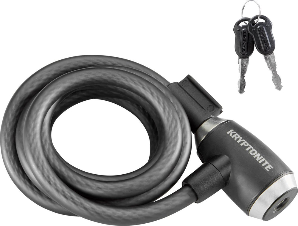 Kryptonite kryptoflex kabelslot fiets – slot voor terras, tuinmeubel, kinderfiets, step – 180 cm – staal – zwart