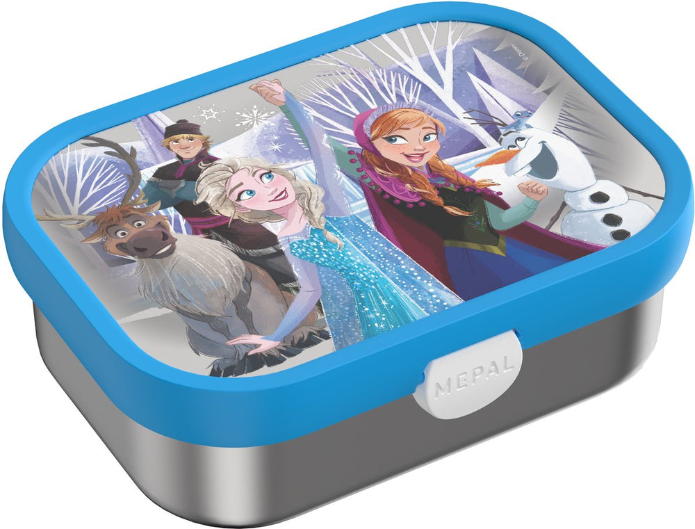 Mepal rvs bento lunchbox campus - 750 ml - broodtrommel met vakjes voor kinderen - geschikt voor 4 boterhammen - lunchbox rvs - frozen friends
