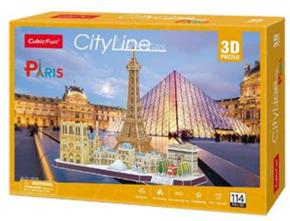 Cubic fun - 3d puzzel - city line parijs (2012567)