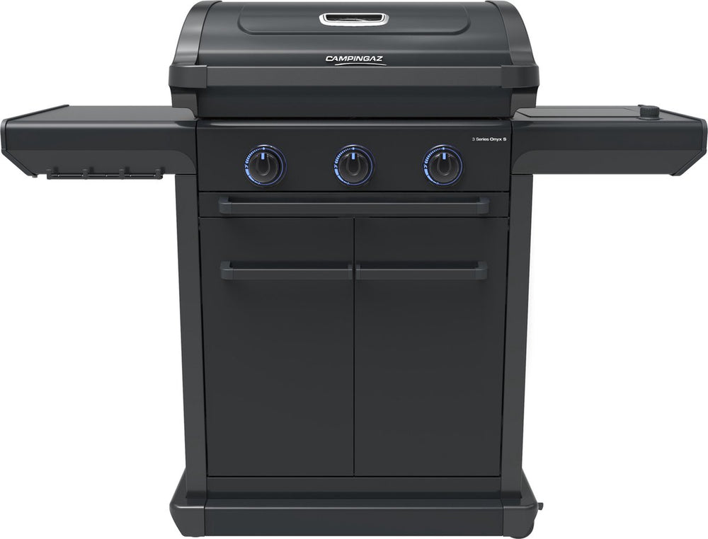 Campingaz 3 series onyx s gasbarbecue met zijbrander – modulaire bbq – 5 jaar garantie – zwart