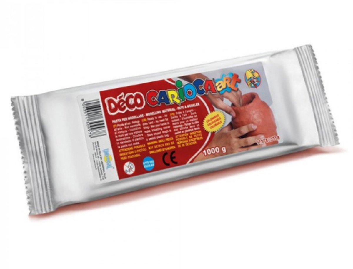 Carioca 30996 21 materiaal voor pottenbakken en boetseren boetseerklei 500 g terracotta 24 stuk(s)