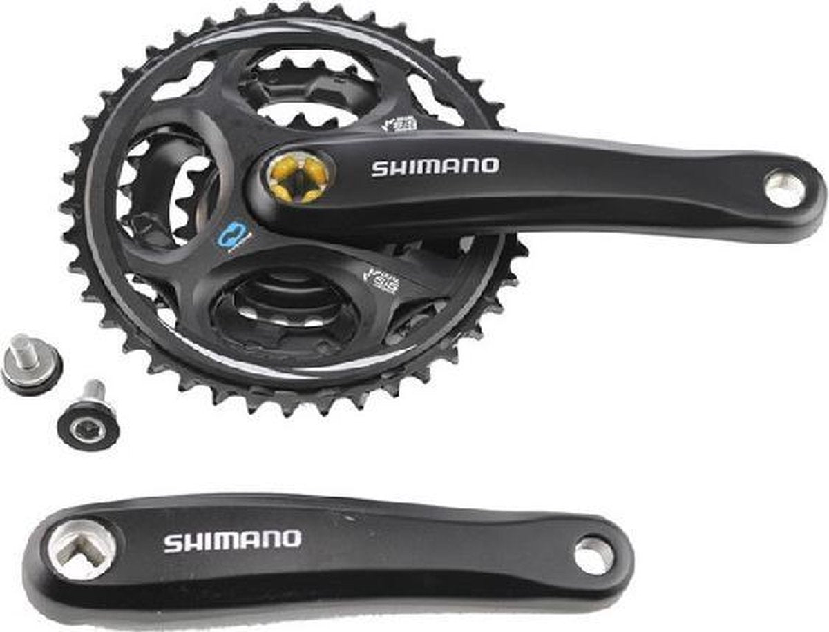 Shimano efcm311c222xl crankstel altus 7 8 spd. 170 42x32x22 zwart (- 4.5 mm diep)