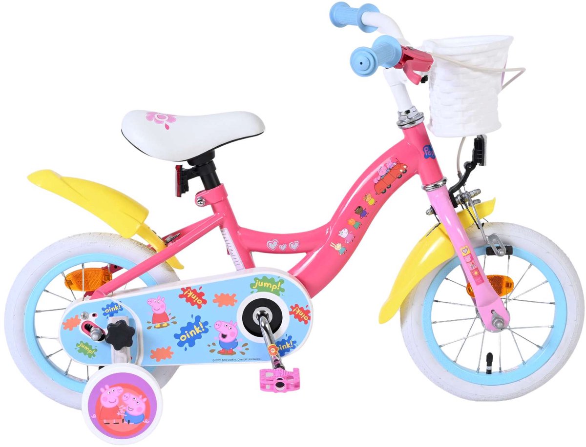 Volare peppa kinderfiets - meisjes - 12 inch - roze