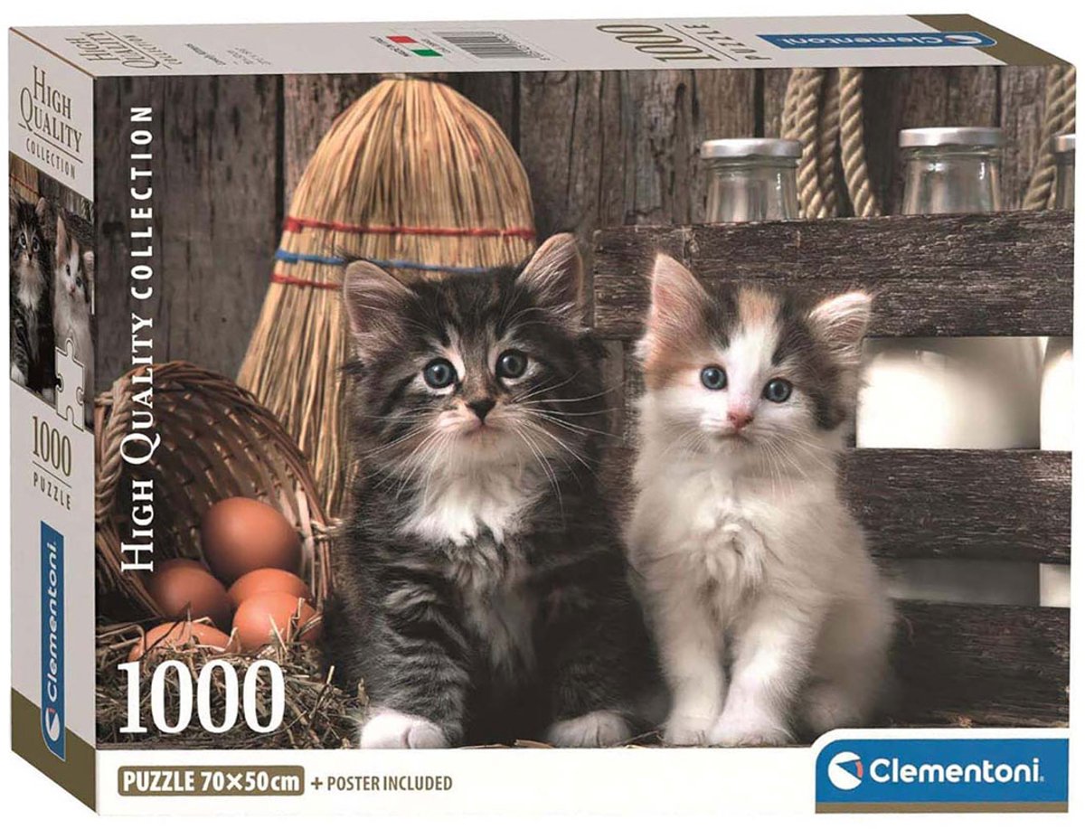 Clementoni puzzel - schattige kittens, 1000st.