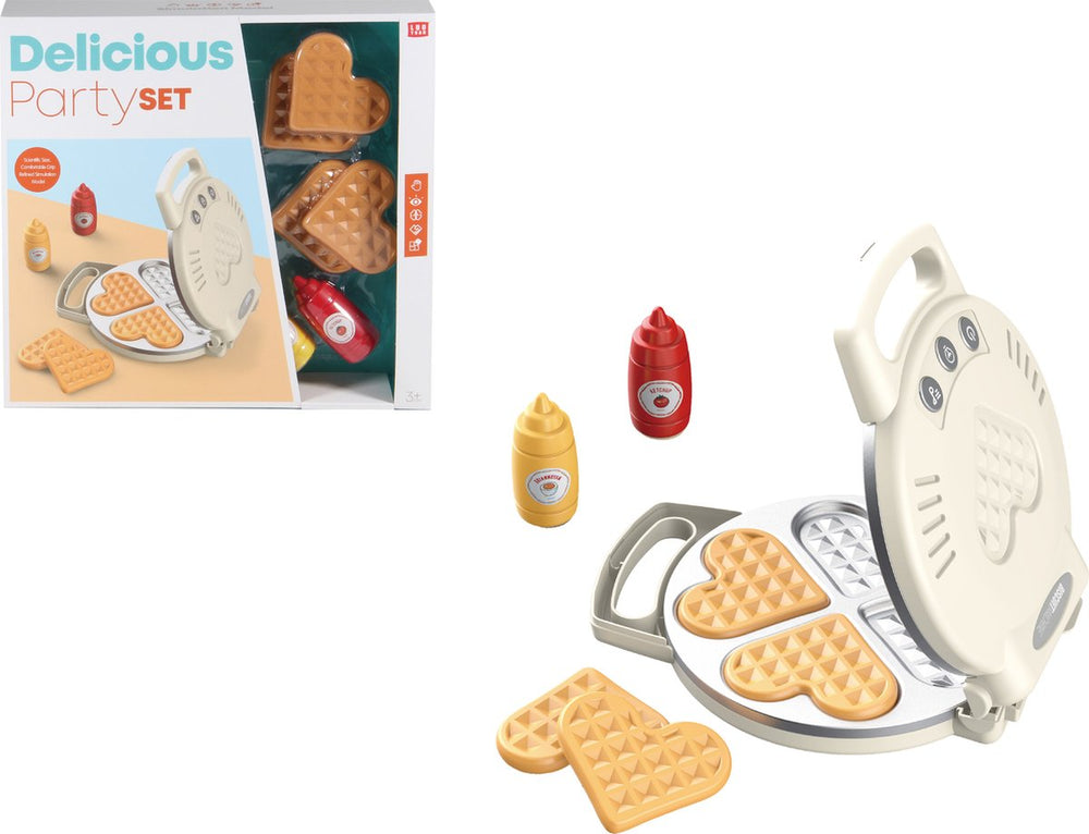 Braet wafelijzer met geluid.