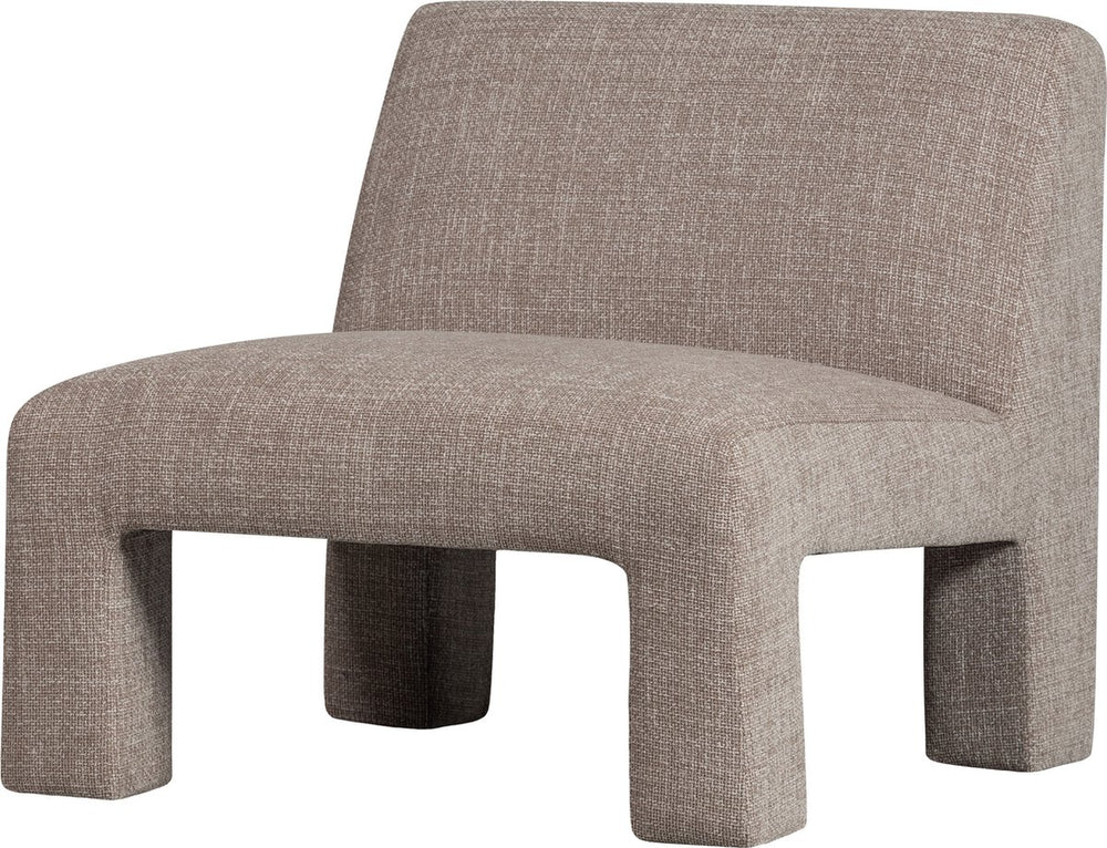 Woood lavid fauteuil - polyester - naturel - 73x74x84