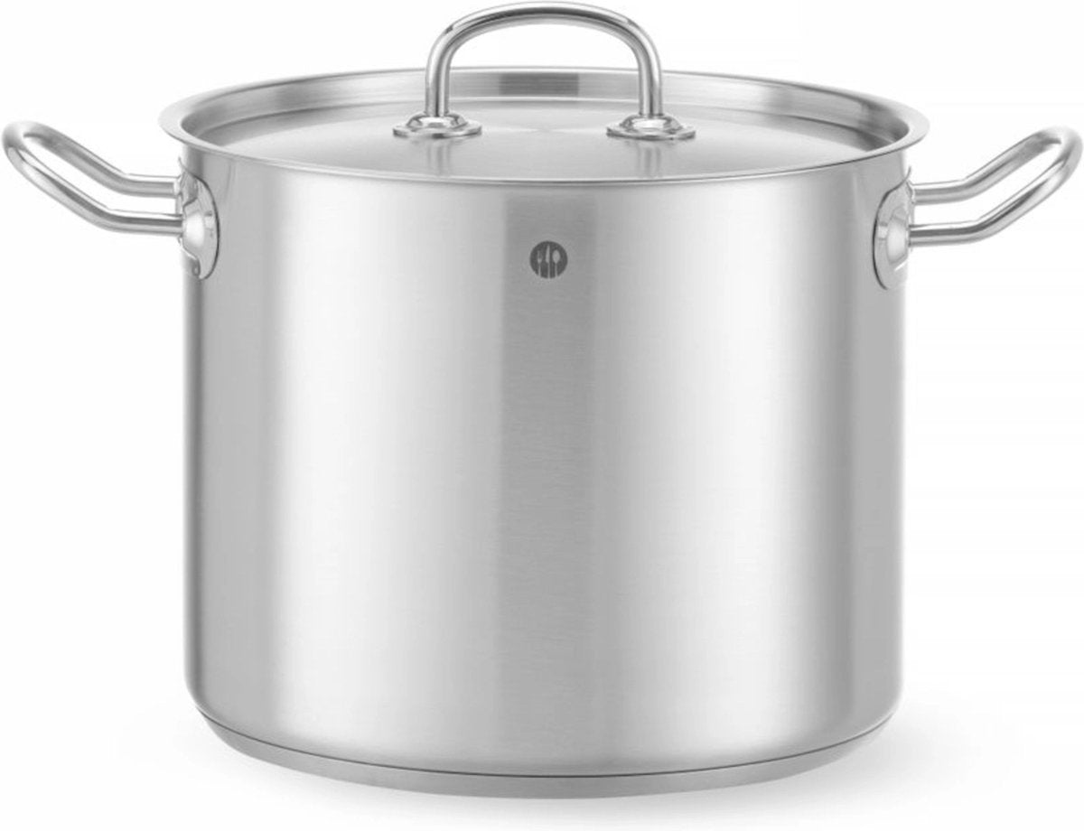 Hendi hoge kookpan met deksel – 9l – inductiegeschikt – koelblijvende handgrepen – ⌀240x(h)200mm
