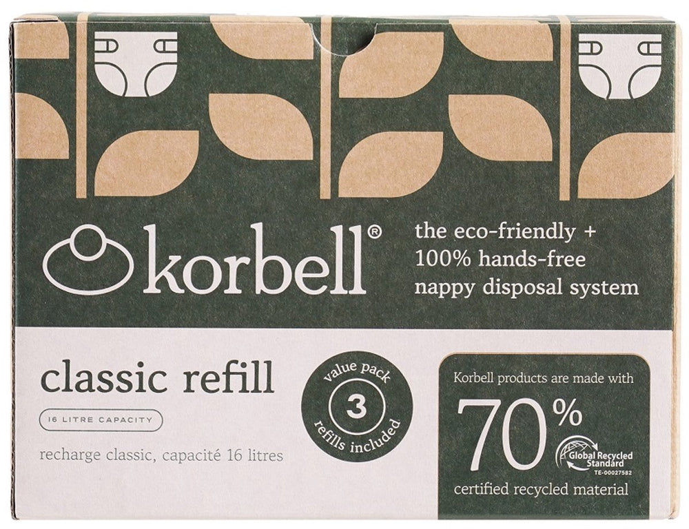 Korbell luieremmer navulling 16l | 3 pack