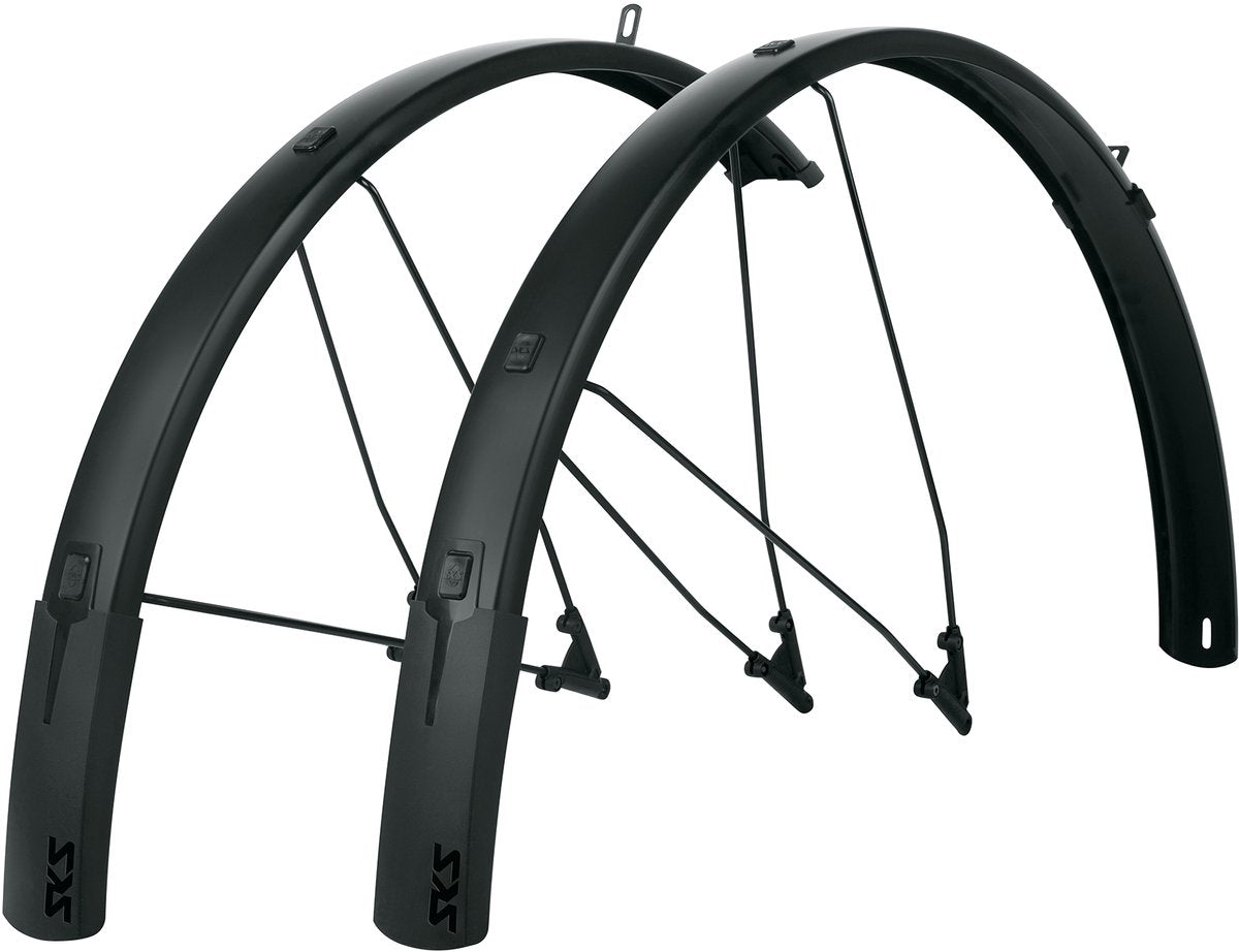 SKS bleumels style 56mm spatbordenset, zwart