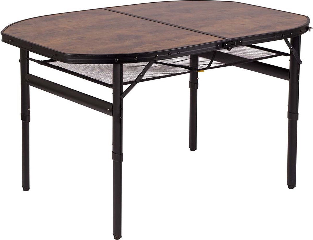 Bo-camp - industrial - tafel - melrose - ovaal - koffermodel - 120x80 cm