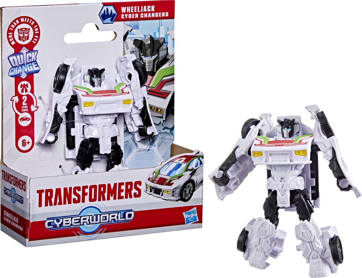 Transformers cyberworld cyber changers wheeljack - actiefiguur 10cm