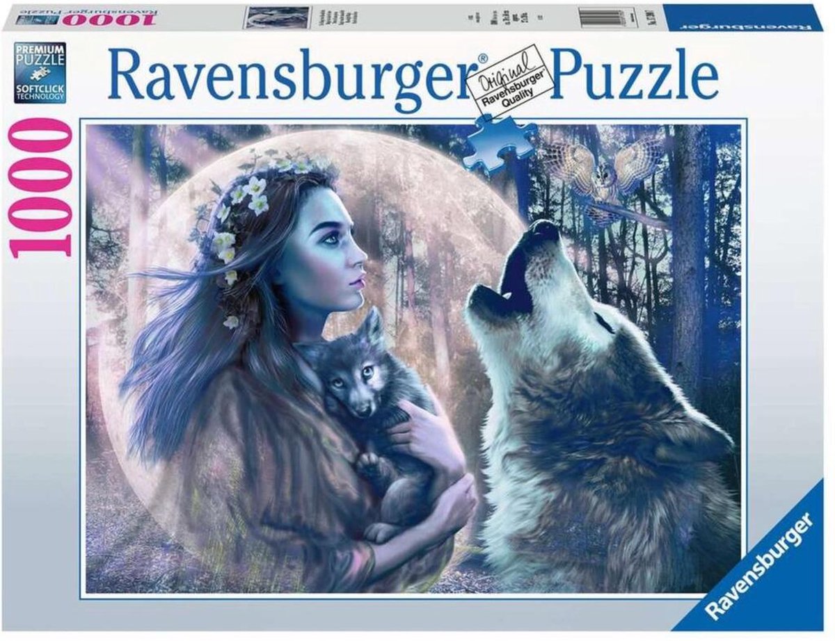 Ravensburger legpuzzel magie van het maanlicht, 1000st.