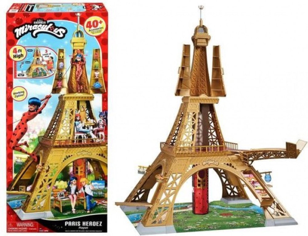 Bandai deluxe speelset paris - - miraculous - ruim 1,20 m met accessoires