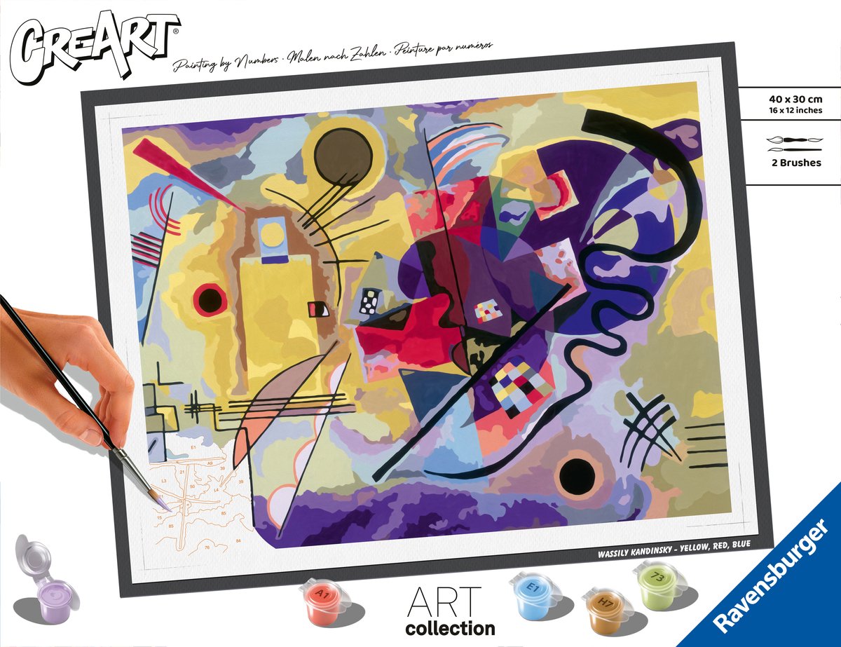 Ravensburger creart schilderen op nummer - gele kandinsky