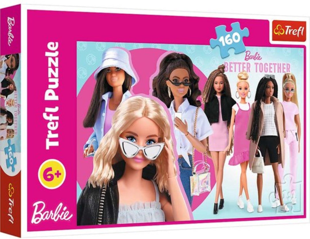 Trefl puzzel barbie 160 stukjes - kleurrijke legpuzzel voor kinderen.