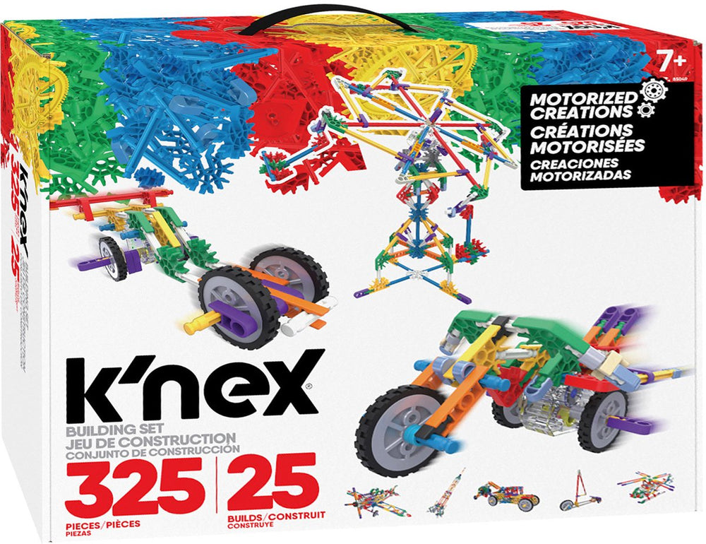 K'nex bouwset gemotoriseerd 25 modellen, 325dlg.