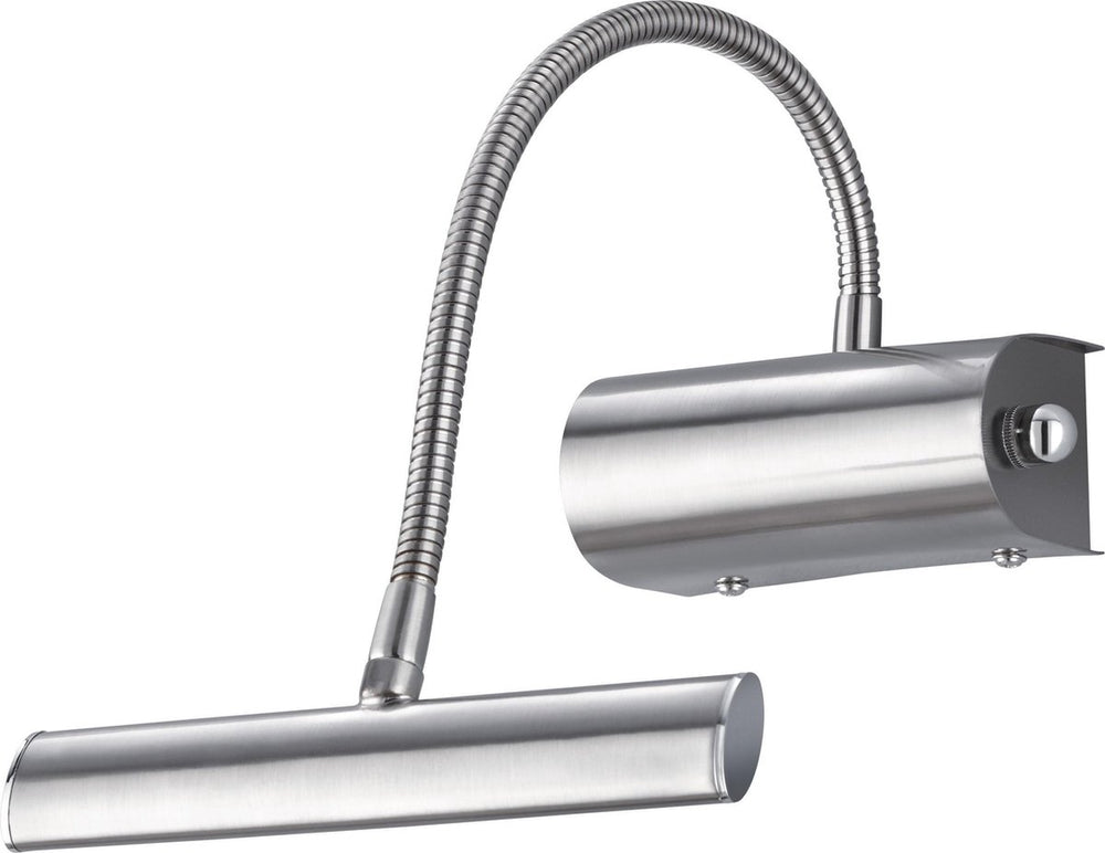 Trio curtis - wandlamp - nikkel mat - incl. 1x smd led 4w - dimbaar - flexibel