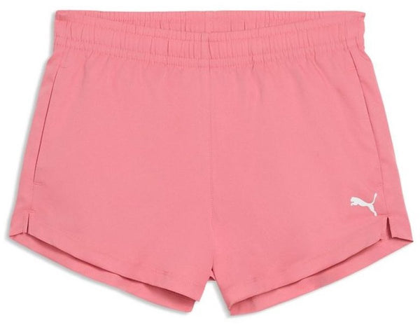 Puma tad ess woven shorts g meisjes sportbroek - wild pink