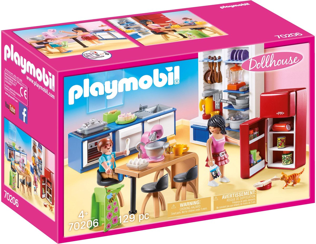 PLAYMOBIL Poppenhuis Leefkeuken 70206